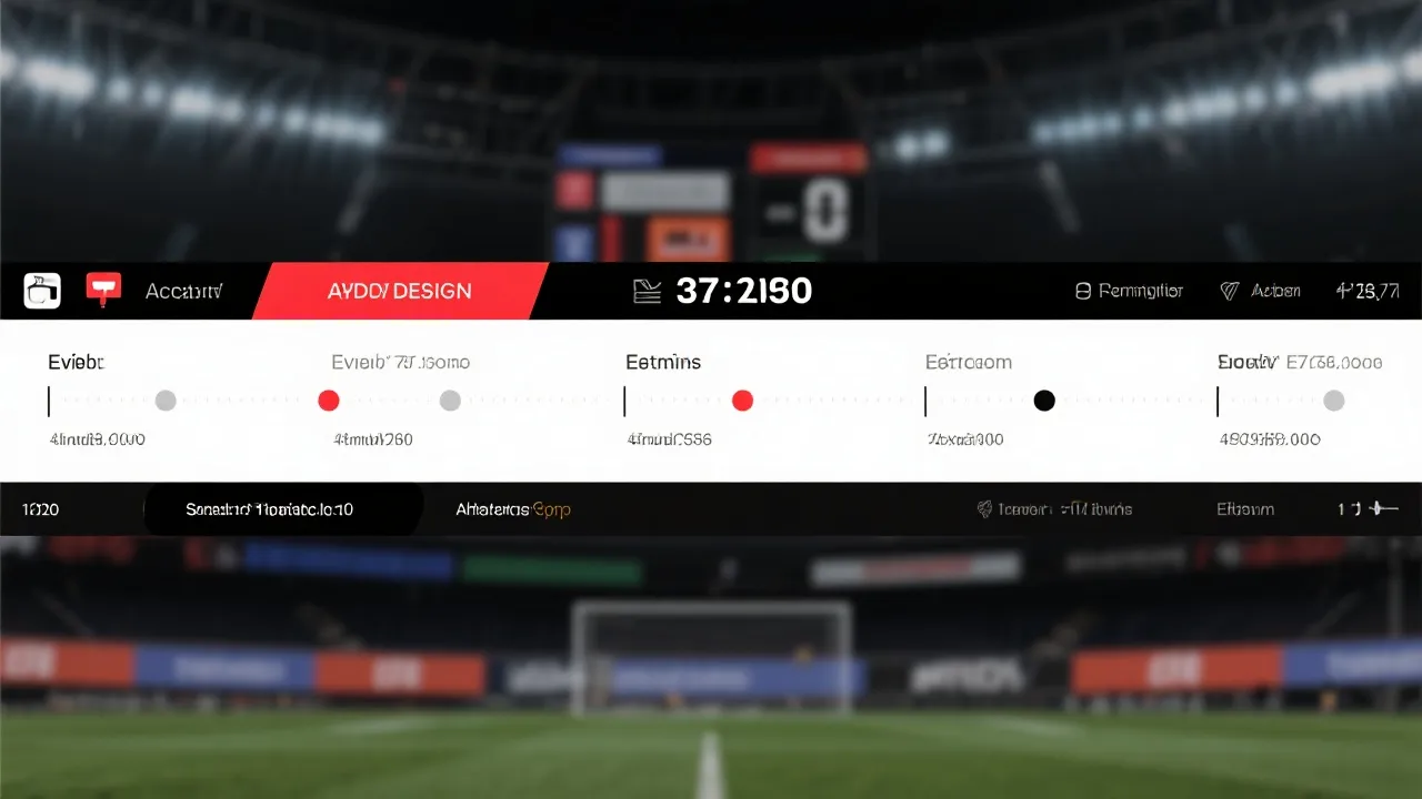世界杯比赛日回顾视频的字幕与数据包装示例：比分条、关键事件时间轴、简洁信息卡片